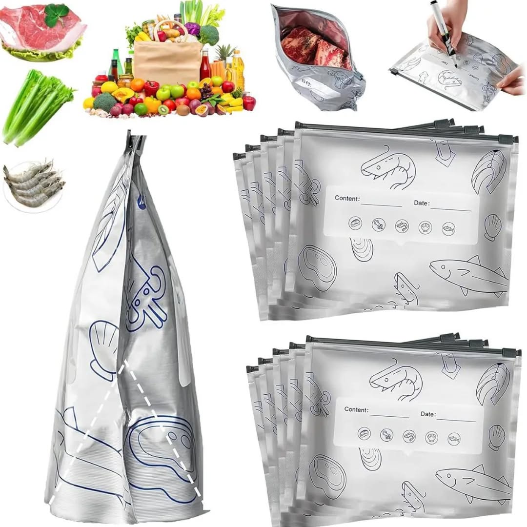 30 pcs Aluminum Foil Zip Lock Bag