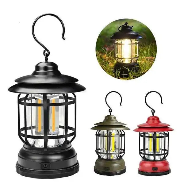 Rechargeable Retro Camping Lamp ( Red )