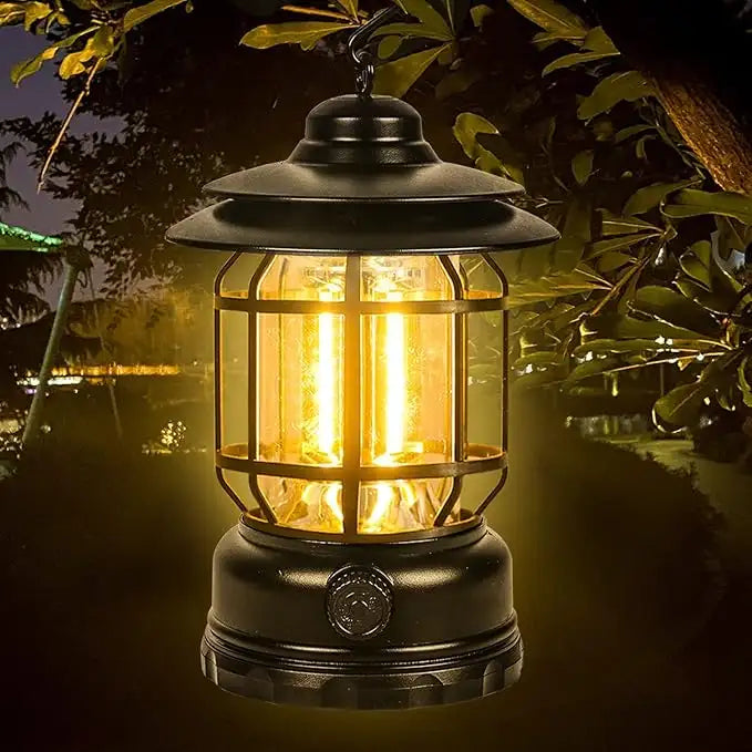 Rechargeable Retro Camping Lamp (Sea Green)