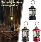 Rechargeable Retro Camping Lamp (Sea Green)
