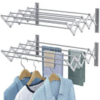 Wall & Grill Mounted Clothes Drying Hanger – Foldable (SS)
