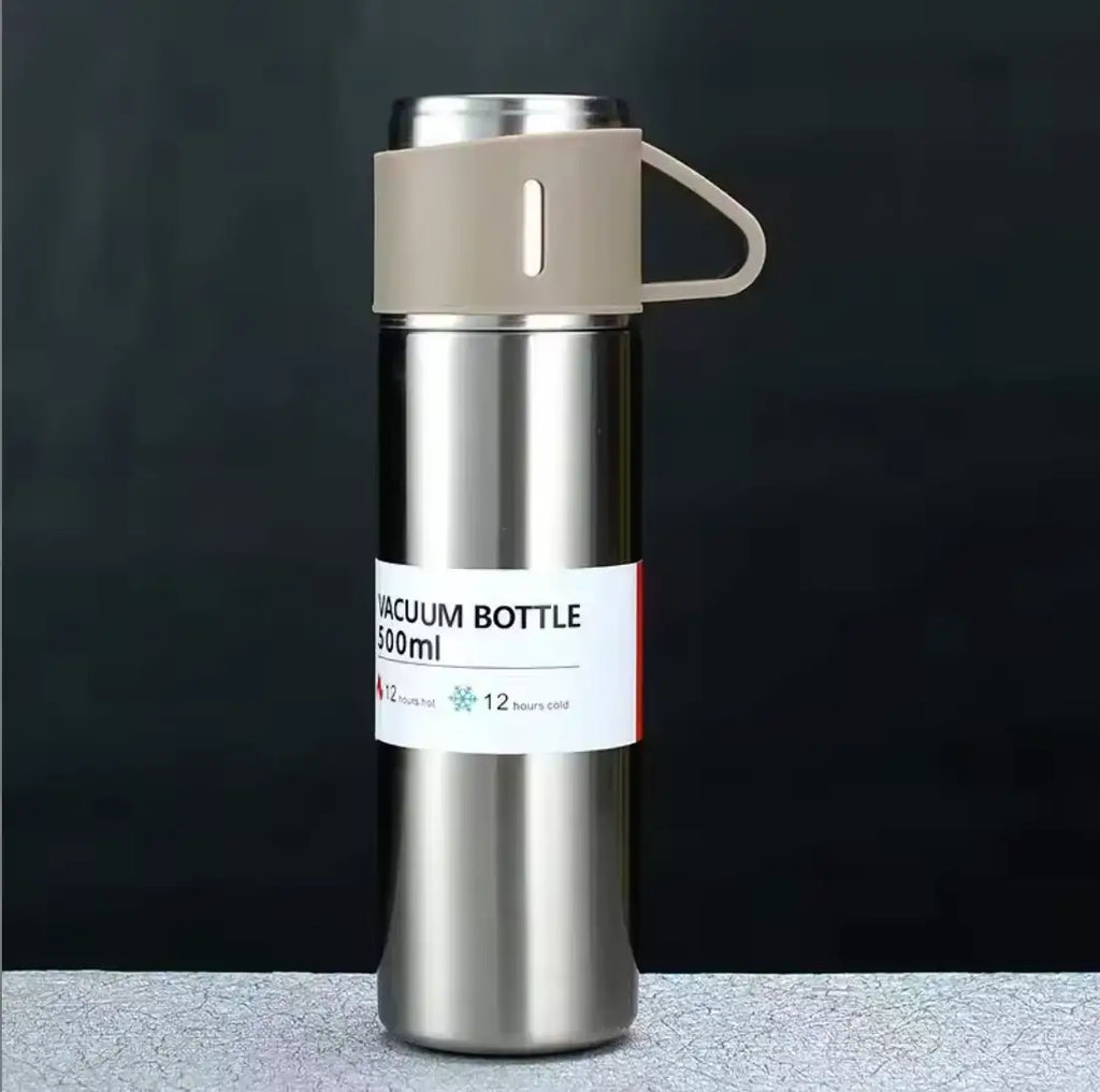 Vacuum Flask Set (Silver)