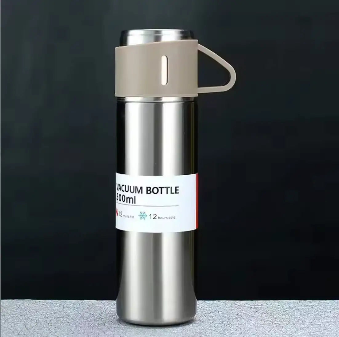 Vacuum Flask Set (Silver)