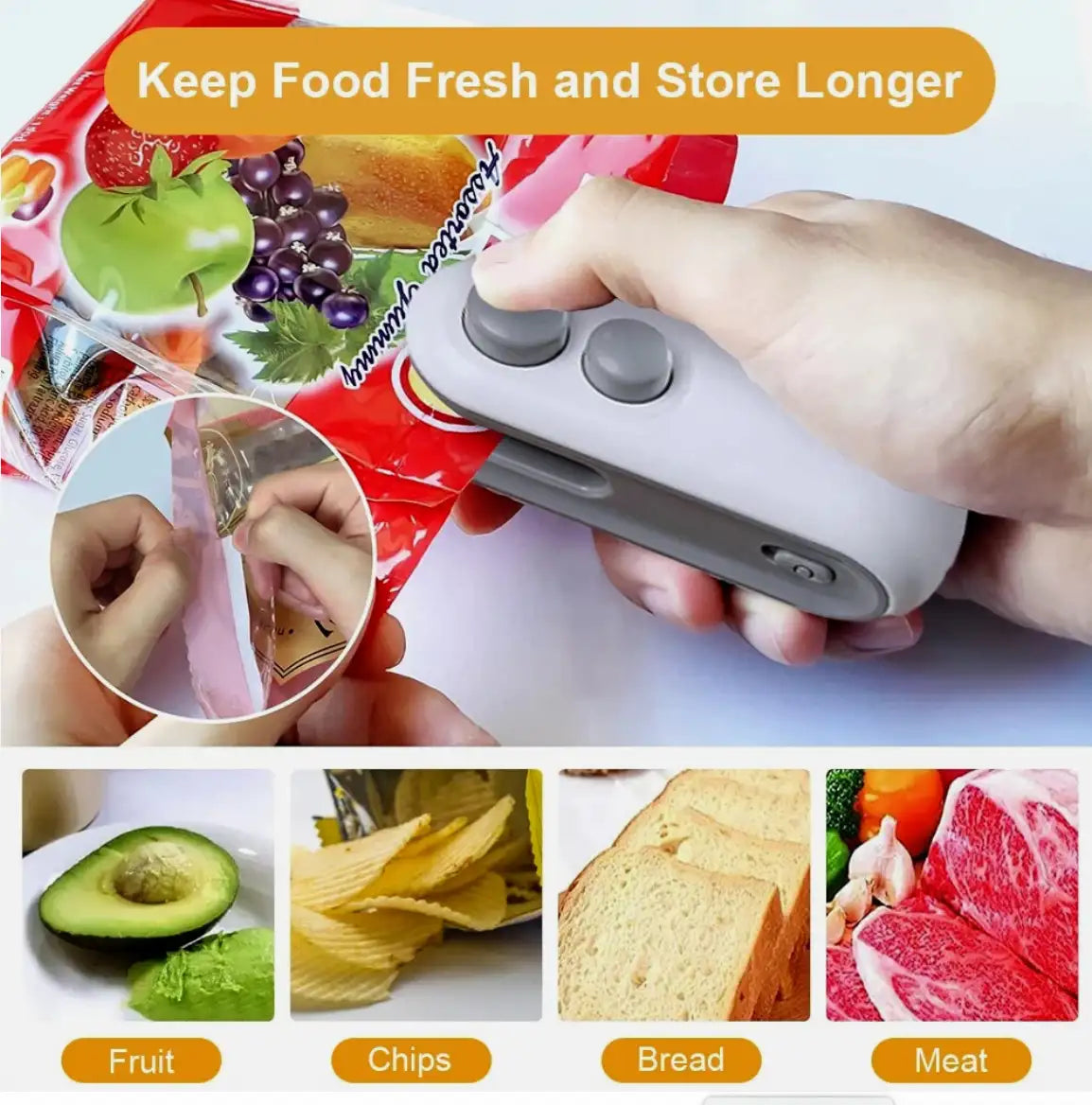 Heat Sealer – যেকোনো খোলা প্যাকেট সিল করুন কয়েক সেকেন্ডেই!