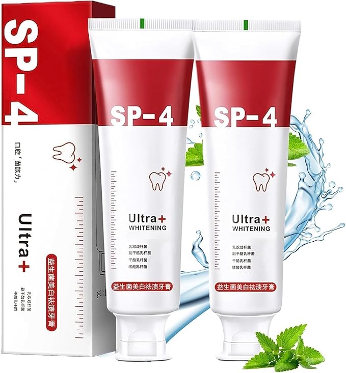 SP 4 Probiotic Whitening Stain Removal Toothpaste 2pc