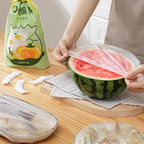 100Pcs Disposable Plastic Wrap Food Cover