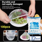 200 Pcs Disposable Plastic Wrap Food Cover
